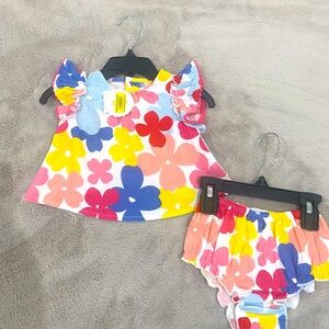 Mud pie baby girl outfit size 3-6 mths